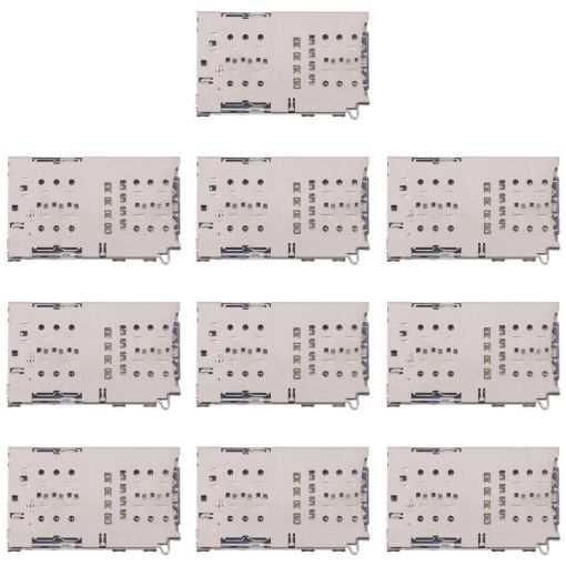 10pcs Original SIM + Micro SD Card Reader for Galaxy S9 SM-G960 - 1