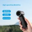 N610 High Speed Handheld Fan - Digital Display, Black - 4