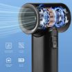 N610 High Speed Handheld Fan - Digital Display, Black - 5