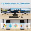 KCEVE KC-KVM302DH 8K 60Hz Dual Monitor KVM Switch, UK Plug - 2