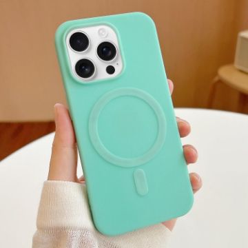 iPhone 16 Pro Max MagSafe TPU Case, Mint Green Stripe - 1