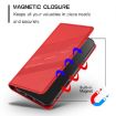 Ulefone Note 19 Red Embossed Wallet Retro Leather Phone Case - 5