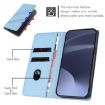 Ulefone Note 19 Light Blue Retro Leather Wallet Phone Case - 4