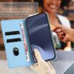 Ulefone Note 19 Light Blue Retro Leather Wallet Phone Case - 6