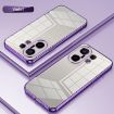 Vivo S30 Pro mini Transparent Purple Phone Case with Fine Hole Design - 2