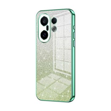 Vivo S30 Pro mini Green Glitter Electroplated Phone Case - 1