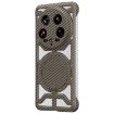 Xiaomi 14 Ultra Gold Carbon Fiber MagSafe Phone Case with Bracket - 1