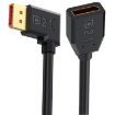 DP2.1 Male to Female 16K 30Hz DisplayPort Extension, 15cm Black - 1