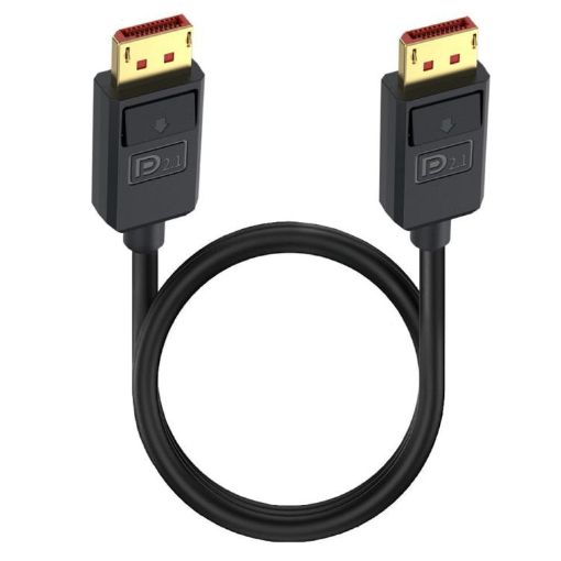 DP2.1 to DP2.1 52Gbps 16K DisplayPort Extension Cable 50cm Black - 1