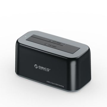 ORICO 6819C3 SATA Dock, 2.5/3.5" HDD/SSD Bay, Black, US Plug - 1