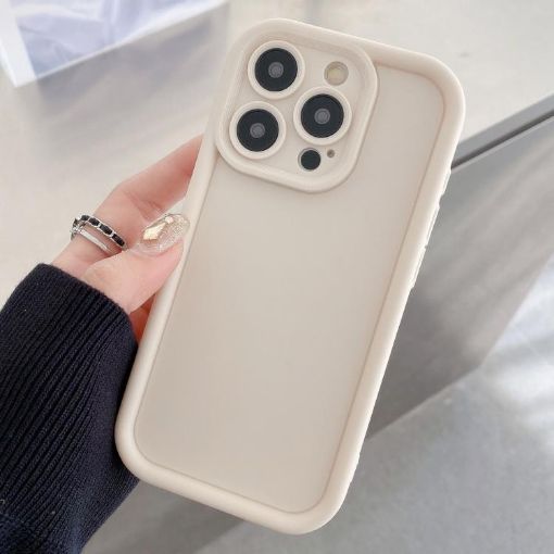 iPhone 15 Pro Max Shockproof TPU Phone Case Frosted White - 1