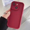 iPhone 15 Plus Wine Red TPU Shockproof Frame Case - 1