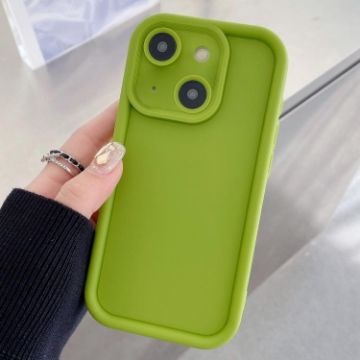 iPhone 14 Plus Shockproof Frosted TPU Case - Fluorescent Green - 1