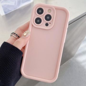 iPhone 14 Pro Max Light Pink Shockproof TPU Phone Case - 1