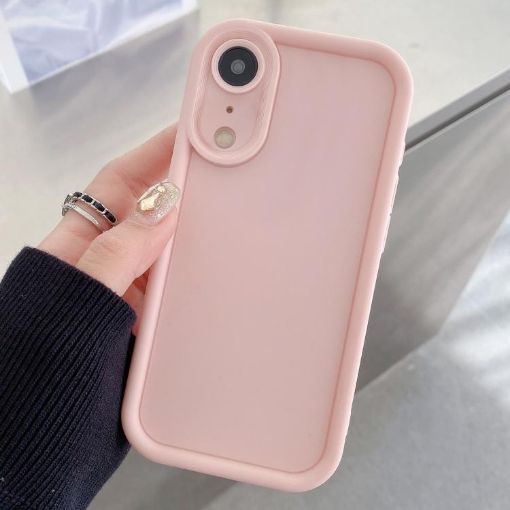 iPhone XR Shockproof Frosted TPU Case (Light Pink) - 1