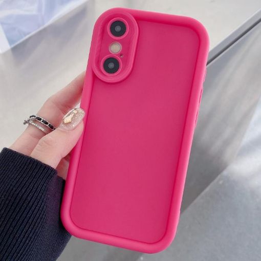 Shockproof Rose Red TPU Case for iPhone XS Max with Precise Holes - 1