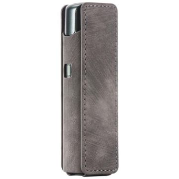 Lil Solid 3.0 Grey Frosted Retro PU Leather E-Cigarette Case - 1