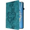 Samsung Galaxy Tab A 9.7 T550 Love Hearts Leather Case (Green) - 2