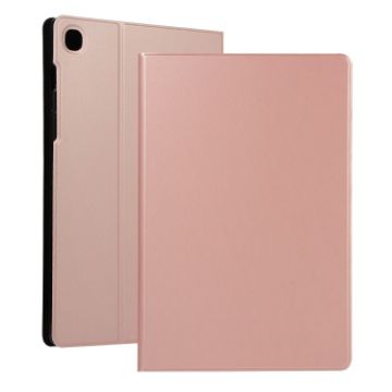 Samsung Galaxy Tab A7 Rose Gold PU Leather Flip Case with Holder - 1