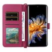 Fossibot S3 Pro Leather Phone Case, 6-Card Slots, Wrist Strap, Rose Red - 4