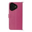 Ulefone Note 19 Leather Case with Wrist Strap & 6 Card Slots (Rose Red) - 3