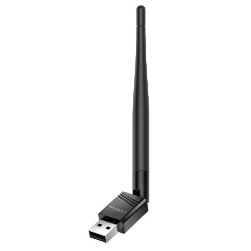 Yesido WP11 WiFi4 Wireless Dongle 150Mbps USB Adapter, Black - 1