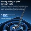 Yesido WP11 WiFi4 Wireless Dongle 150Mbps USB Adapter, Black - 5