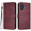 Ulefone Note 21 Retro Leather Case, Wine Red, Line Splicing Buckle - 2