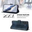 Ulefone Note 21 Retro Leather Phone Case, Dark Blue, Line Splicing - 4