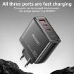 Yesido YC142 PD100W GaN Fast Charger, 2 USB-C, USB-A, EU Plug, Black - 2