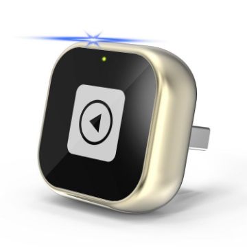 Mini USB Wired to Wireless Car CarPlay/Android Auto Adapter Gold - 1