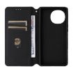 Sharp Aquos R10/R9 Brown Flip Leather Case with Grid Texture - 3