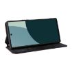 Sharp Aquos R10/R9 Brown Flip Leather Case with Grid Texture - 4