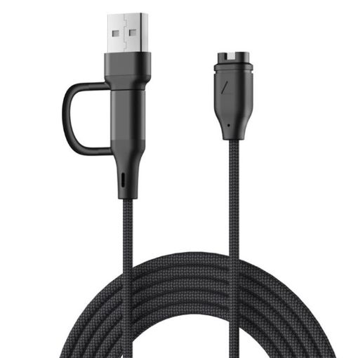Garmin Fenix 8/7X/6S Pro 2-in-1 Type-C USB-A Charging Cable 1m - 1