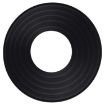 Universal Black Silicone Lens Hood, 30-50mm Size - 3