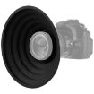 Black 50-70mm Universal Silicone Lens Hood - 1