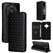 Fossibot S3 Pro Black Cubic Grid Leather Flip Phone Case - 1