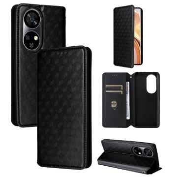 Ulefone Note 17 Pro Cubic Grid Flip Leather Case (Black) - 1