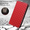 Ulefone Note 17 Pro Red Flip Leather Case with Cubic Grid Texture - 6