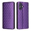 Ulefone Note 21 Purple Flip Leather Case with Cubic Grid Texture - 2