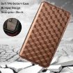 Ulefone Note 21 Brown Cubic Grid Flip Leather Phone Case - 6