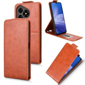 Ulefone Note 19 Brown Leather Flip Case with Buckle - 1
