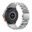 AK77 Smart Watch, Fitness Tracker with Health Monitoring (Silver Steel) - 4