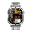 AK80 BT Call Smart Watch, Health Monitor & Fitness Tracker (Silver Steel) - 3