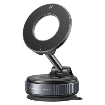 JOYROOM JR-ZS501 MagSafe Car Phone Holder with Suction Cup (Black) - 1