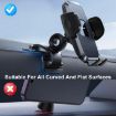 JOYROOM JR-ZS259 Car Phone Holder: Triple Adhesion Claw (Black) - 3