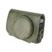 Canon G7 X Mark III Retro Green Leather Camera Case with Strap - 2