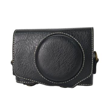 Canon PowerShot SX740 HS Retro Leather Camera Case Bag with Strap - 1