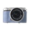 FUJIFILM X-M5 Retro Litchi Leather Camera Case Bag with Strap (Blue) - 2