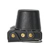FUJIFILM X-M5 Leather Camera Case Bag with Strap (Black) Retro Style - 5